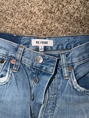 Re/Done Light Blue Button-Fly Jeans